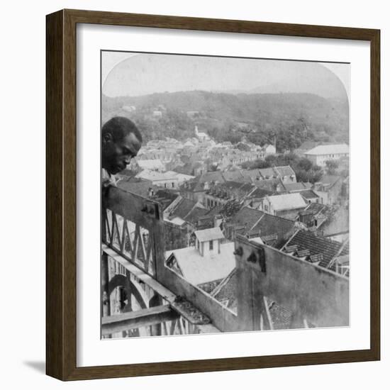 Fort-De-France, Martinique, 1902-Underwood & Underwood-Framed Photographic Print