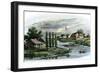 Fort Dearborn on the Site of Present-Day Chicago, 1812-null-Framed Giclee Print