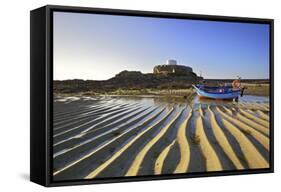 Fort Grey, Rocquaine Bay, Guernsey, Channel Islands-Neil Farrin-Framed Stretched Canvas