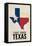 Fort Hood,Texas - Flag State-Lantern Press-Framed Stretched Canvas