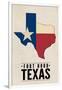 Fort Hood,Texas - Flag State-Lantern Press-Framed Art Print