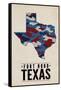 Fort Hood,Texas - the Lone Star State - Camo State-Lantern Press-Framed Stretched Canvas