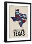 Fort Hood,Texas - the Lone Star State - Camo State-Lantern Press-Framed Art Print