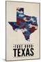 Fort Hood,Texas - the Lone Star State - Camo State-Lantern Press-Mounted Art Print