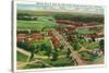 Fort Knox, Kentucky, Aerial View of the Entrance Drive, 1st Cavalry Barracks-Lantern Press-Stretched Canvas