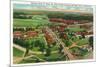 Fort Knox, Kentucky, Aerial View of the Entrance Drive, 1st Cavalry Barracks-Lantern Press-Mounted Premium Giclee Print