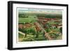 Fort Knox, Kentucky, Aerial View of the Entrance Drive, 1st Cavalry Barracks-Lantern Press-Framed Art Print