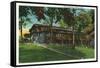 Fort Knox, Kentucky, Exterior View of the Non-Commission Officers Club-Lantern Press-Framed Stretched Canvas