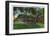 Fort Knox, Kentucky, Exterior View of the Non-Commission Officers Club-Lantern Press-Framed Art Print