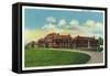 Fort Knox, Kentucky, Exterior View of the Station Hospital-Lantern Press-Framed Stretched Canvas