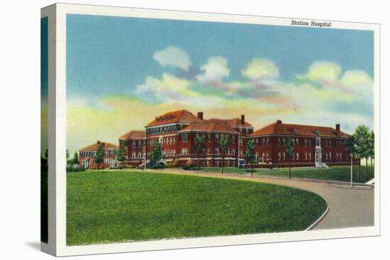 Fort Knox, Kentucky, Exterior View of the Station Hospital-Lantern Press-Stretched Canvas