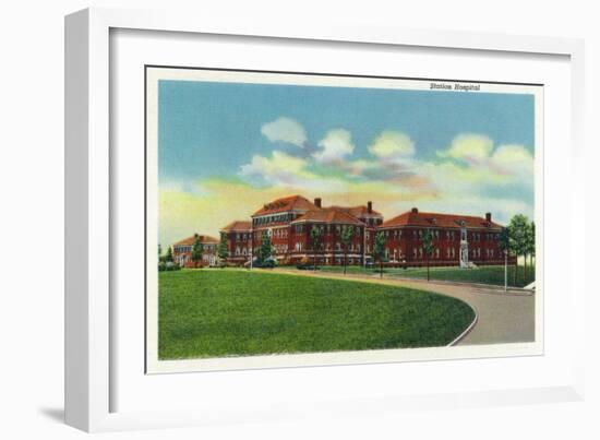 Fort Knox, Kentucky, Exterior View of the Station Hospital-Lantern Press-Framed Art Print