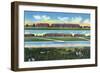 Fort Knox, Kentucky, Panoramic and Aerial View of the Barracks-Lantern Press-Framed Art Print