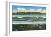 Fort Knox, Kentucky, Panoramic and Aerial View of the Barracks-Lantern Press-Framed Art Print