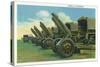Fort Knox, Kentucky, View of a Battery of 75-Howitzers-Lantern Press-Stretched Canvas