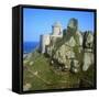 Fort La Latte, Emerald Coast, Britanny, France-David Hughes-Framed Stretched Canvas