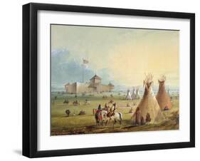 Fort Laramie, 1858-60-Alfred Jacob Miller-Framed Giclee Print