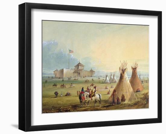 Fort Laramie, 1858-60-Alfred Jacob Miller-Framed Giclee Print