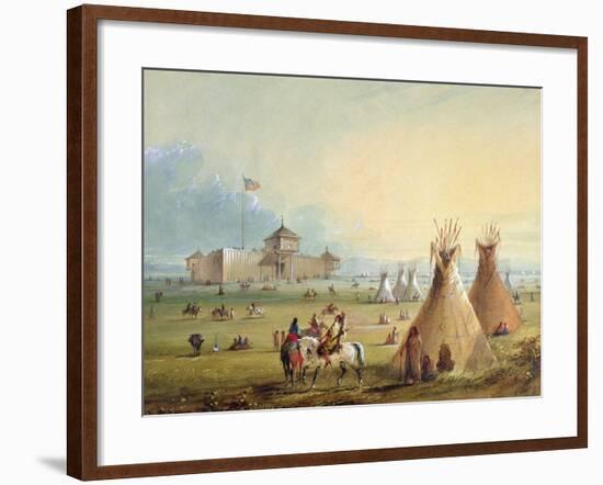 Fort Laramie, 1858-60-Alfred Jacob Miller-Framed Giclee Print