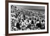 Fort Lauderdale Beach Crowded with Spring Breakers, 1964-null-Framed Photographic Print