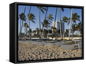 Fort Lauderdale Beach, Fort Lauderdale, Florida-Walter Bibikow-Framed Stretched Canvas