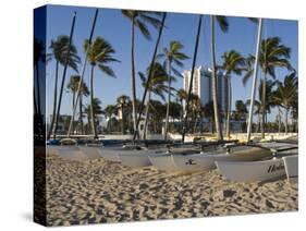 Fort Lauderdale Beach, Fort Lauderdale, Florida-Walter Bibikow-Stretched Canvas