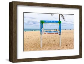 Fort Lauderdale Beach Sign - Wish You Were Here, Broward County, Florida, USA-null-Framed Photographic Print