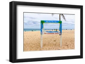 Fort Lauderdale Beach Sign - Wish You Were Here, Broward County, Florida, USA-null-Framed Photographic Print