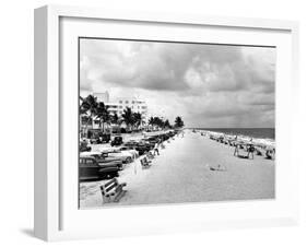 Fort Lauderdale Beachfront, 1949-null-Framed Photographic Print