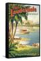 Fort Lauderdale, Florida-Kerne Erickson-Framed Stretched Canvas