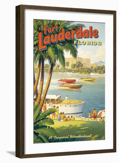 Fort Lauderdale, Florida-Kerne Erickson-Framed Giclee Print