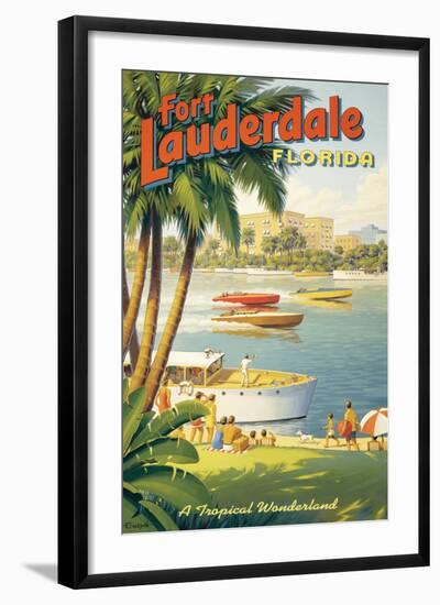 Fort Lauderdale, Florida-Kerne Erickson-Framed Giclee Print