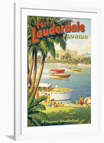 Fort Lauderdale, Florida-Kerne Erickson-Framed Art Print