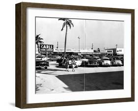 Fort Lauderdale Strip Mall, 1954-null-Framed Photographic Print