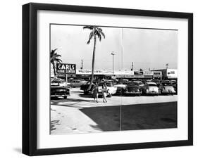 Fort Lauderdale Strip Mall, 1954-null-Framed Photographic Print