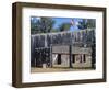 Fort Mandan, Reconstructed Lewis and Clark Campsite on Missouri River, North Dakota-null-Framed Photographic Print