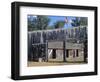 Fort Mandan, Reconstructed Lewis and Clark Campsite on Missouri River, North Dakota-null-Framed Photographic Print