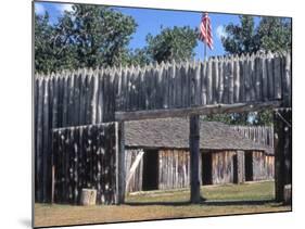 Fort Mandan, Reconstructed Lewis and Clark Campsite on Missouri River, North Dakota-null-Mounted Photographic Print