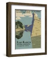 Fort Marion National Monument, St. Augustine, Florida, c.1938-null-Framed Art Print