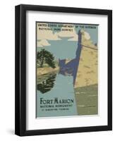 Fort Marion National Monument, St. Augustine, Florida, c.1938-null-Framed Art Print
