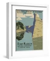 Fort Marion National Monument, St. Augustine, Florida, c.1938-null-Framed Art Print