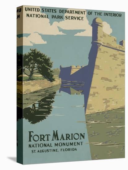 Fort Marion National Monument, St. Augustine, Florida, c.1938-null-Stretched Canvas