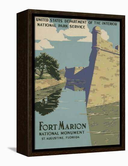 Fort Marion National Monument, St. Augustine, Florida, c.1938-null-Framed Stretched Canvas