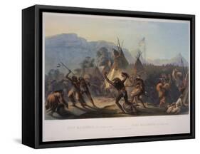 Fort Mckenzie, 28th August 1833, Engraved by Manceau and Hurliman, Published in 1842-Karl Bodmer-Framed Stretched Canvas