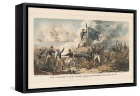 Fort Moultrie on Sullivan's Island Near Charleston, June 28th 1776, 1875-null-Framed Stretched Canvas