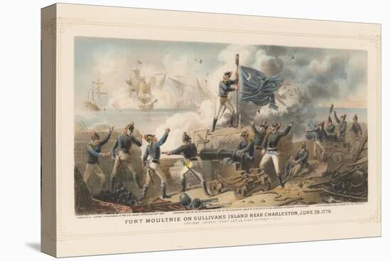 Fort Moultrie on Sullivan's Island Near Charleston, June 28th 1776, 1875-null-Stretched Canvas