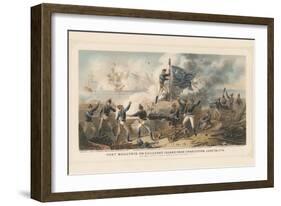 Fort Moultrie on Sullivan's Island Near Charleston, June 28th 1776, 1875-null-Framed Giclee Print