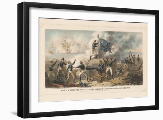 Fort Moultrie on Sullivan's Island Near Charleston, June 28th 1776, 1875-null-Framed Giclee Print