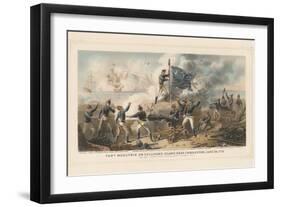 Fort Moultrie on Sullivan's Island Near Charleston, June 28th 1776, 1875-null-Framed Giclee Print