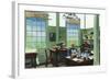 Fort Myers, Florida - T. Edison Winter Home, View of Edison at His Desk in Laboratory Office-Lantern Press-Framed Art Print